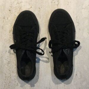 Yellow Flat Lace-Up Fashion Shoes - Size 6